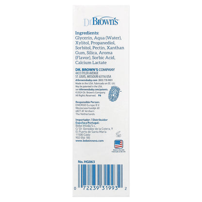 Dr. Brown's, Baby Toothpaste, Fluoride-Free, 0-3 Years, Strawberry, 1.4 oz (40 g)