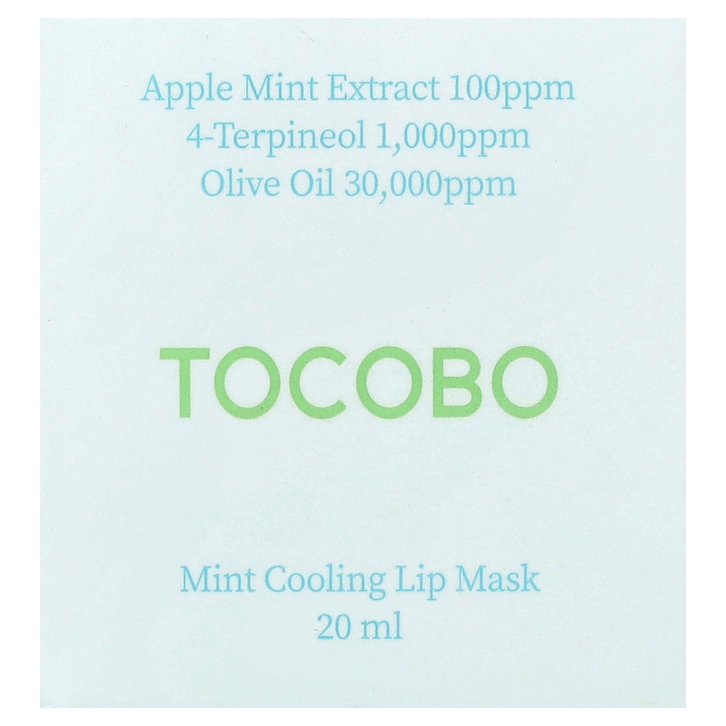 Tocobo, Mint Cooling Lip Mask, 20 ml