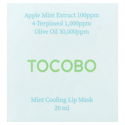 Tocobo, Mint Cooling Lip Mask, 20 ml