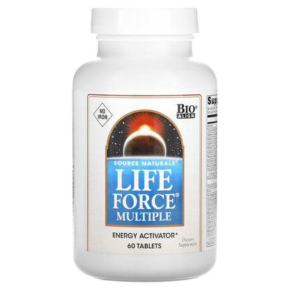 Source Naturals, Life Force Multiple, No Iron, 60 Tablets