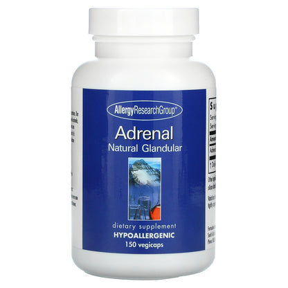 Allergy Research Group, Adrenal, Natural Glandular, 150 Vegicaps