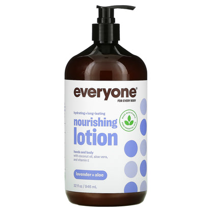 Everyone, Nourishing Lotion, Lavender + Aloe, 32 fl oz (946 ml)