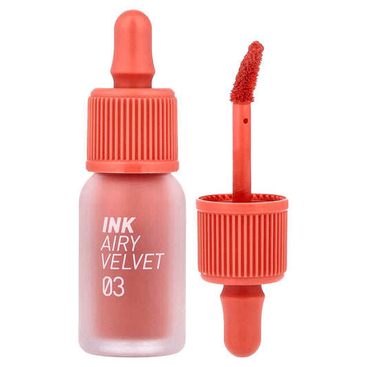 Peripera, Ink Airy Velvet Tint, 03 Cartoon Coral , 0.14 oz (4 g)