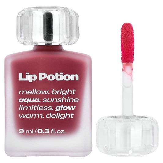 alternativestereo, Lip Potion Aqua Glow, No.5 Raspberry Soap, 0.3 fl oz (9 ml)