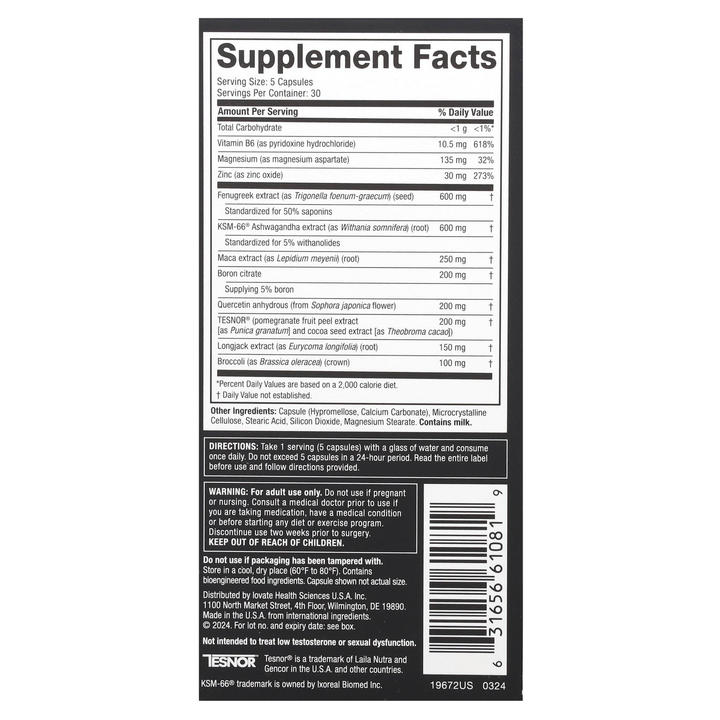 MuscleTech, AlphaTest™ Extreme, 150 Capsules