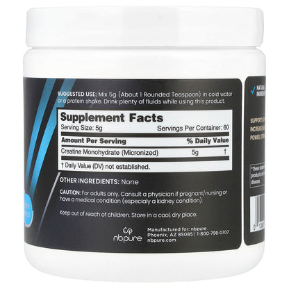 NB Pure, Performance Creatine+, 10.6 oz (300 g)