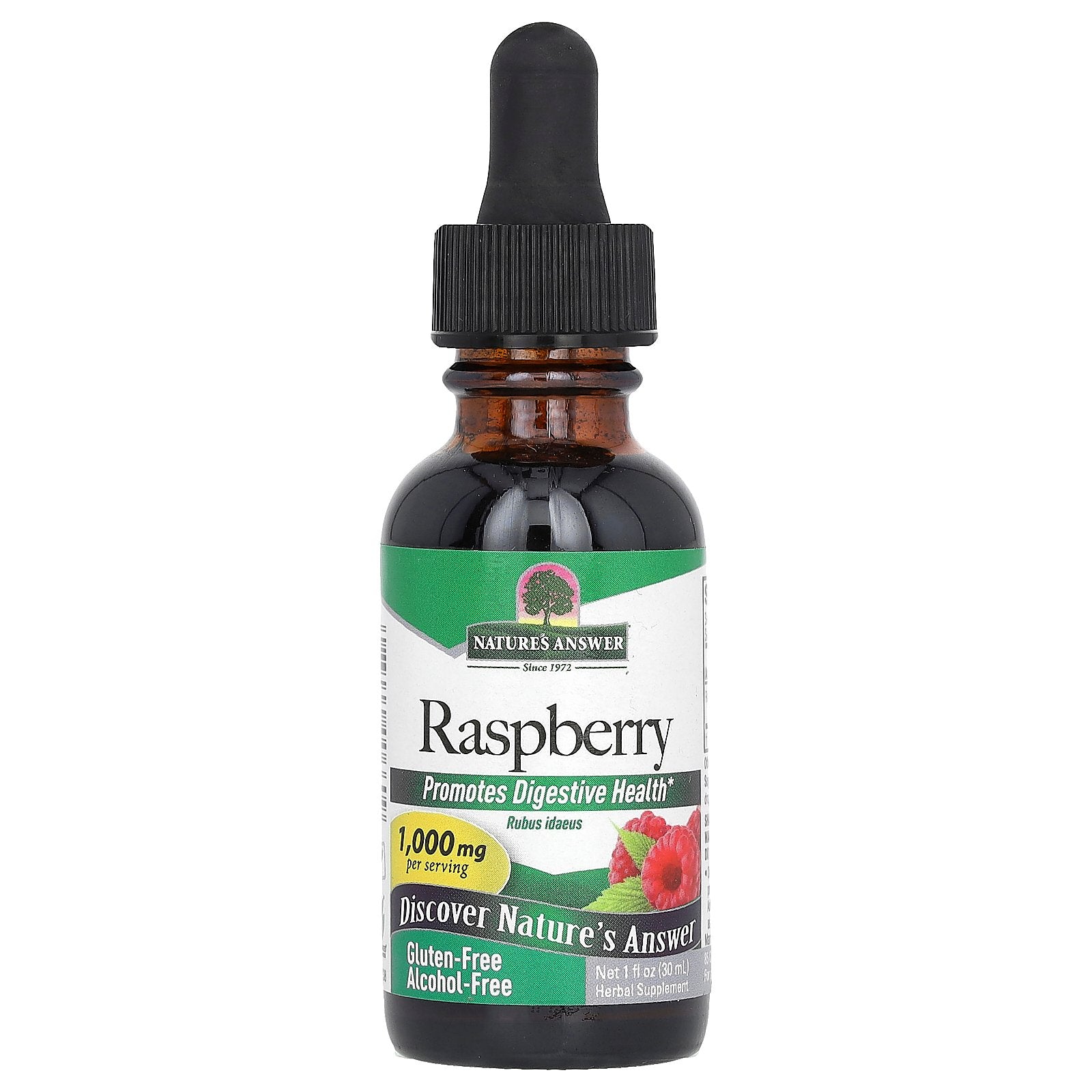 Nature's Answer, Raspberry, Alcohol-Free, 1,000 mg, 1 fl oz (30 ml)