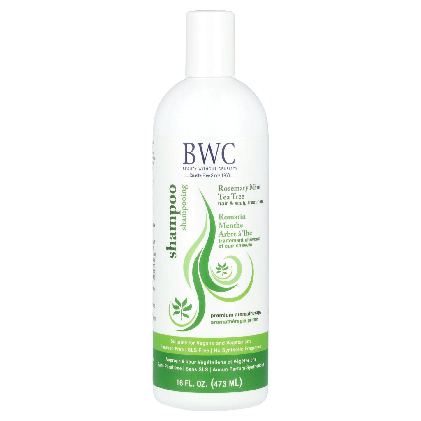 Beauty Without Cruelty, Shampoo, Rosemary Mint Tea Tree, 16 fl oz (473 ml)