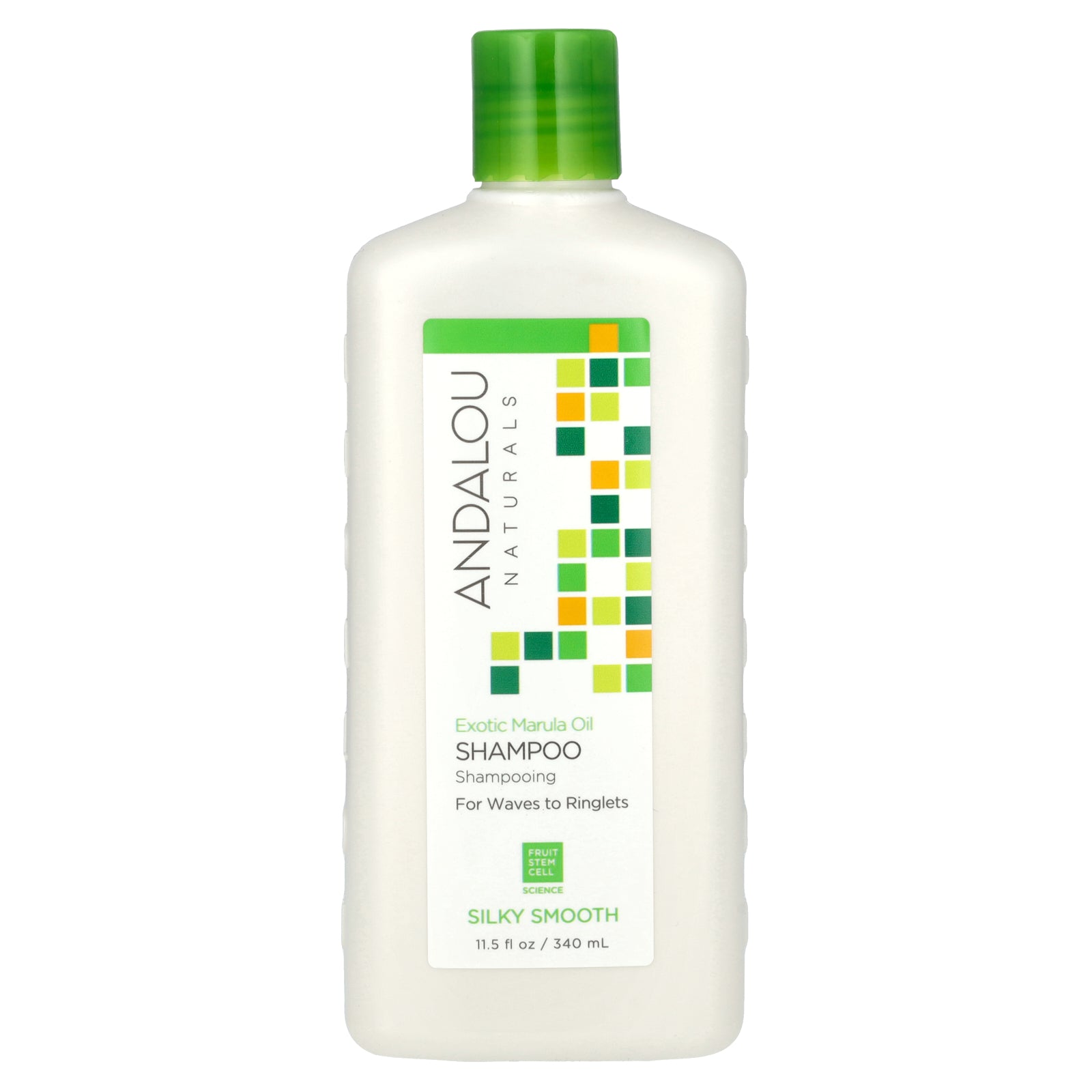 Andalou Naturals, Shampoo, Silky Smooth, For Waves to Ringlets, Exotic Marula Oil, 11.5 fl oz (340 ml)