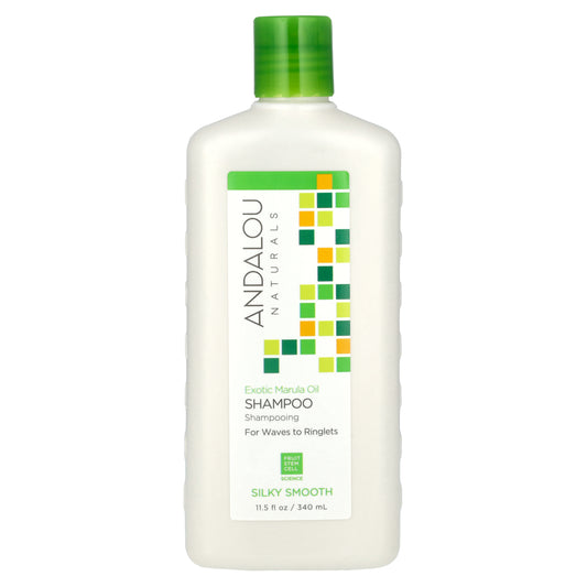 Andalou Naturals, Shampoo, Silky Smooth, For Waves to Ringlets, Exotic Marula Oil, 11.5 fl oz (340 ml)