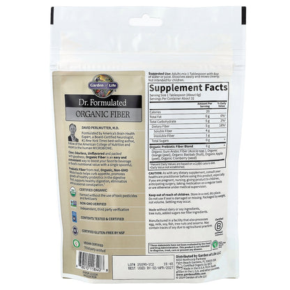 Garden of Life, Dr. Formulated, Organic Fiber, Unflavored, 6.8 oz (192 g)