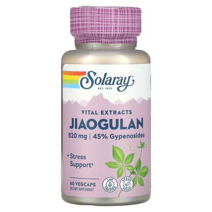 Solaray, Jiaogulan, 820 mg, 60 VegCaps (410 mg per Capsule)