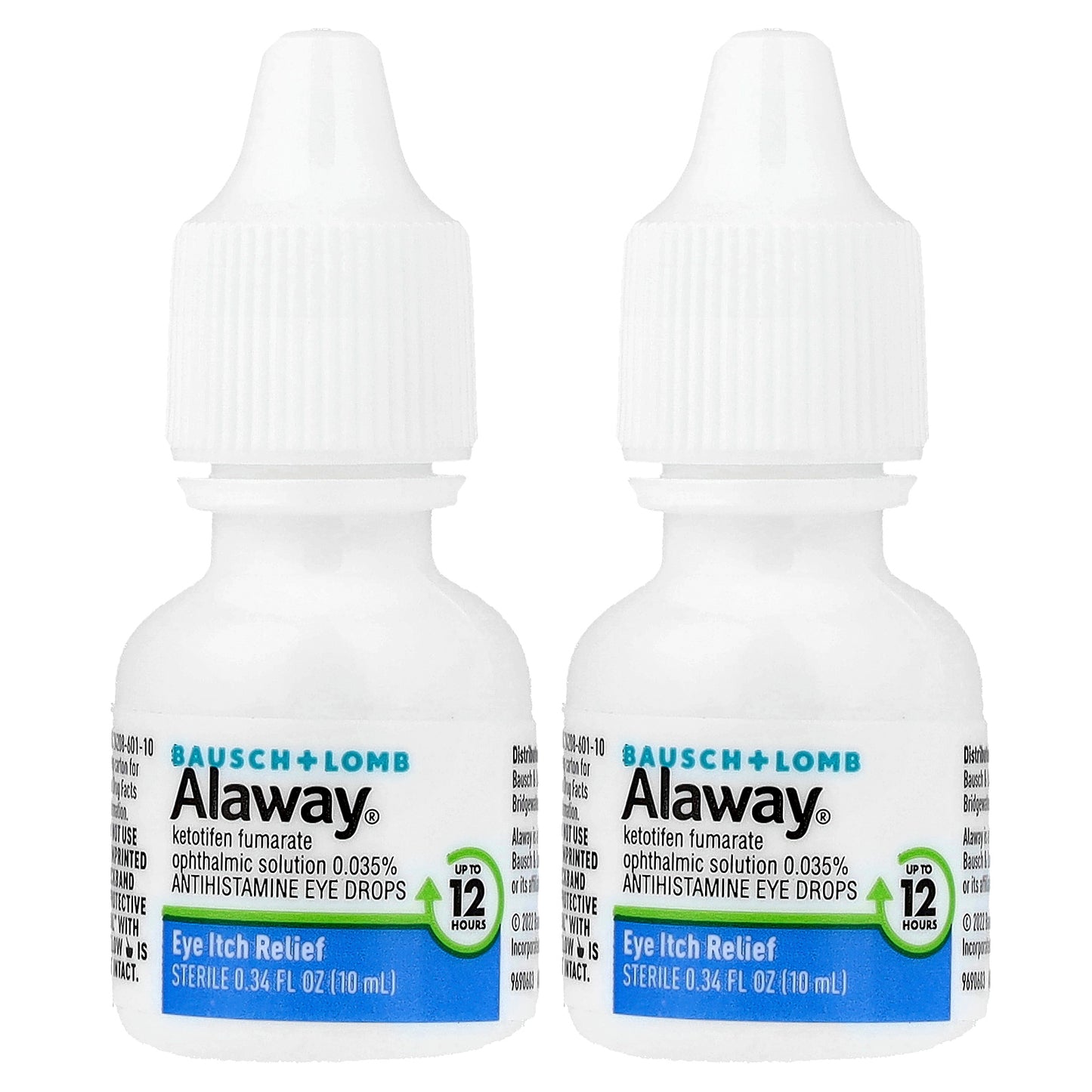 Alaway, Eye Itch Relief, Antihistamine Eye Drops, Twin Pack, 2 Bottles, 0.34 fl oz (10 ml) Each