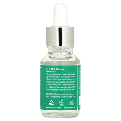 Cos De BAHA, NZ, Niacinamide 20 Zinc PCA 4, 1 fl oz (30 ml)