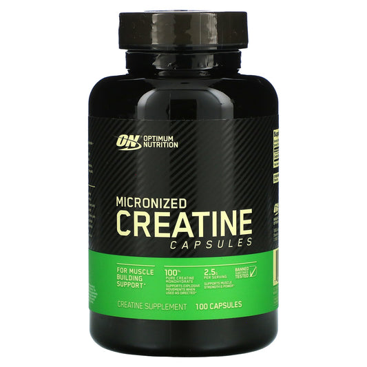 Optimum Nutrition, Micronized Creatine Capsules, 2.5 g, 100 Capsules (1.25 g per Capsule )