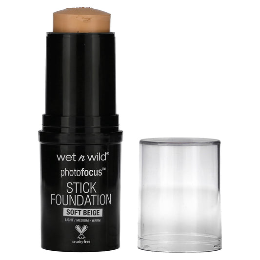 wet n wild, PhotoFocus, Stick Foundation, 854B Soft Beige, 1 Stick