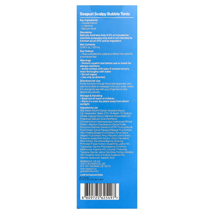 Seapuri, Scalpy Bubble Tonic, 3.38 fl oz (100 ml)