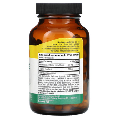 Country Life, L-Arginine, 100 Vegan Capsules