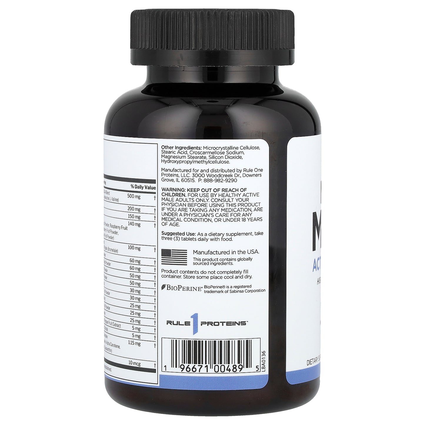 Rule One Proteins, Men's Multi™, Active Lifestyle, 90 Tablets