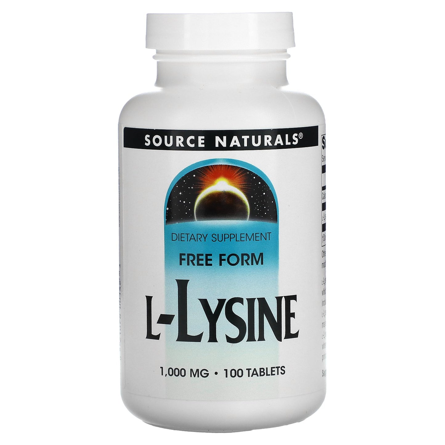 Source Naturals, L-Lysine, 1,000 mg, 100 Tablets