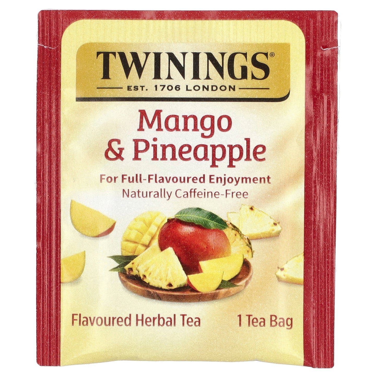 Twinings, Herbal Tea, Mango & Pineapple, Caffeine-Free, 20 Tea Bags, 1.69 oz (48 g)