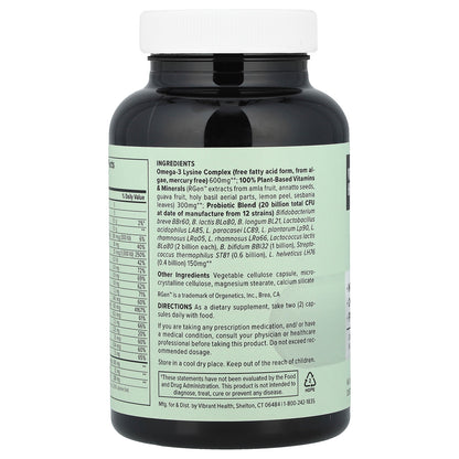 Vibrant Health, Trilogy™, Daily 3-in-1 Multi-Supplement, Vegan, 60 Capsules