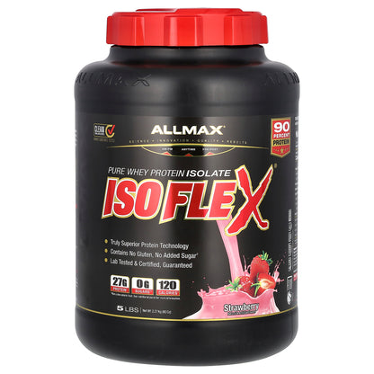 ALLMAX, ISOFLEX®, Pure Whey Protein Isolate, Strawberry, 5 lbs (2.27 kg)