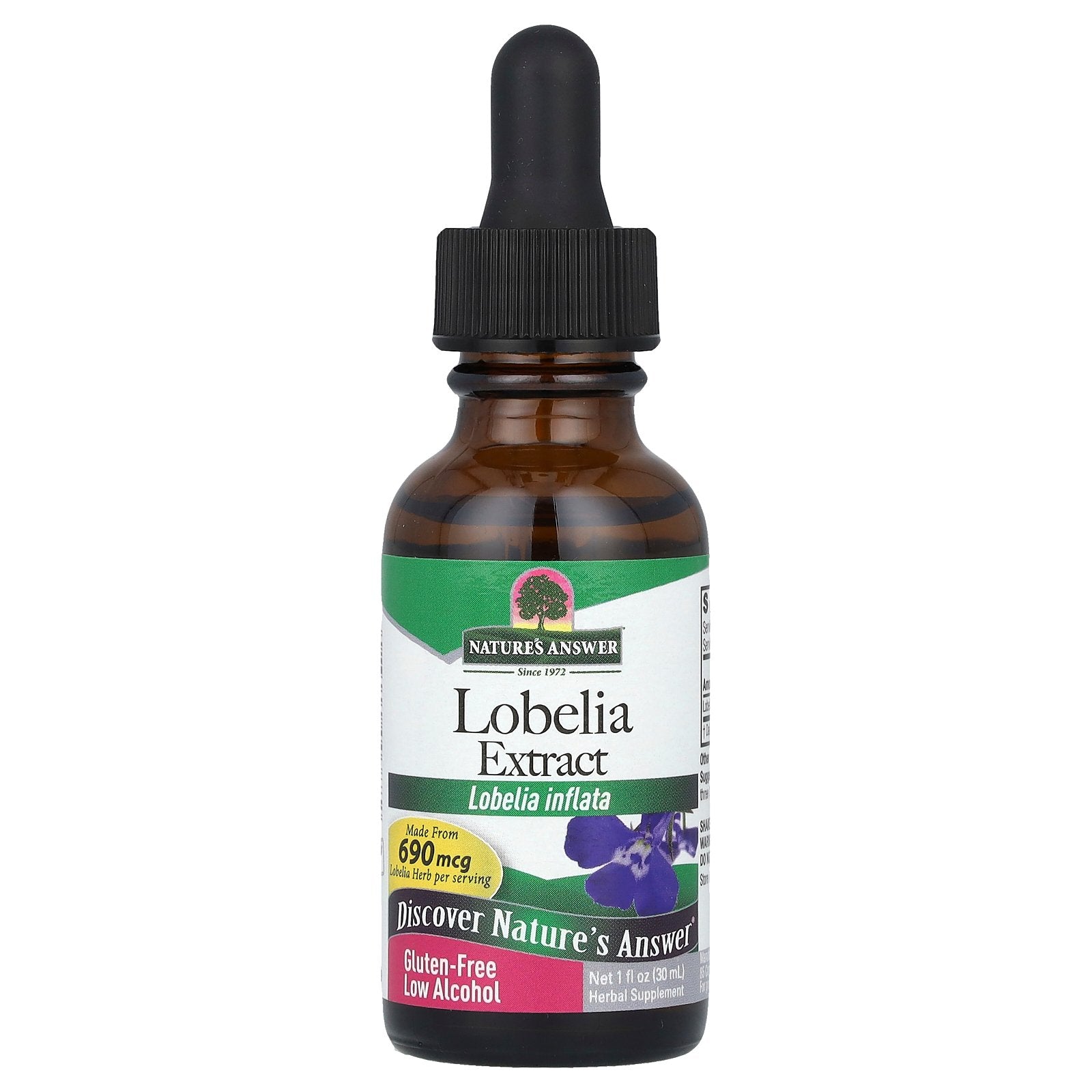 Nature's Answer, Lobelia Extract, 690 mcg, 1 fl oz (30 ml)