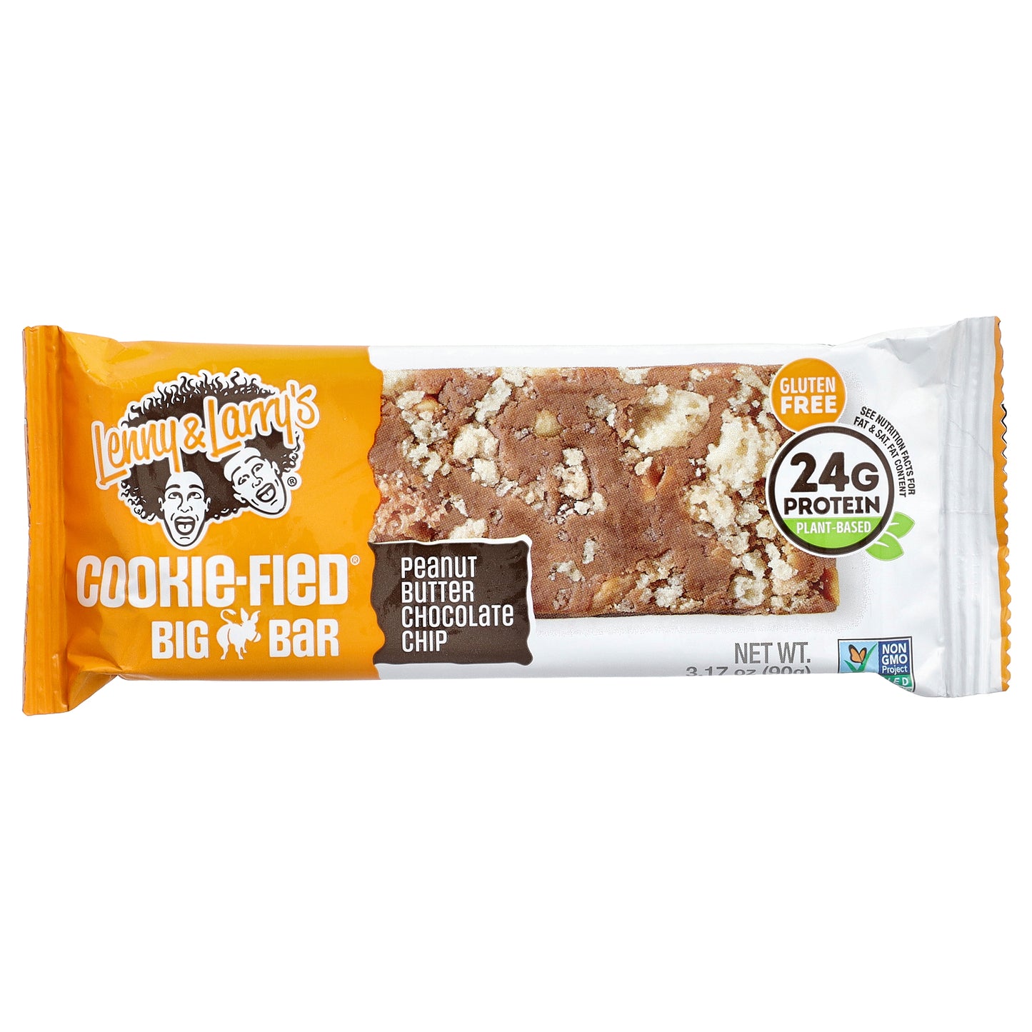 Lenny & Larry's, Cookie-Fied® Big Bar, Peanut Butter Chocolate Chip, 12 Bars, 3.17 oz (90 g) Each