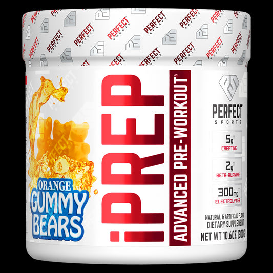 PERFECT Sports, iPrep, Advanced Pre-Workout, Orange Gummy Bears, 10.6 oz (300 g)