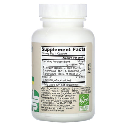 Jarrow Formulas, Vegan Jarro-Dophilus® Plus FOS, 100 Veggie Capsules