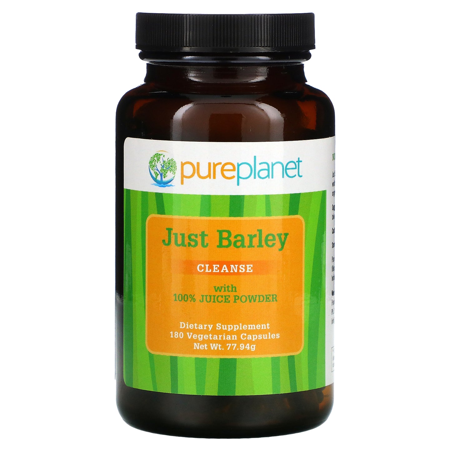 Pure Planet, Just Barley, 180 Vegetarian Capsules