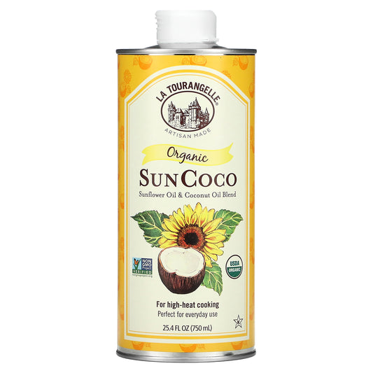 La Tourangelle, Organic SunCoco, Sunflower Oil & Coconut Oil Blend, 25.4 fl oz (750 ml)