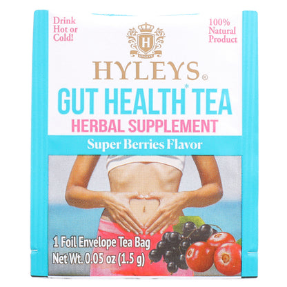 Hyleys Tea, Gut Health Tea, Super Berries , 25 Foil Envelope Tea Bags, 1.32 oz (37.5 g)