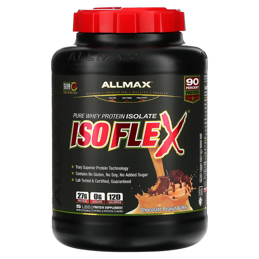 ALLMAX, ISOFLEX®, Pure Whey Protein Isolate, Chocolate Peanut Butter, 5 lbs (2.27 kg)