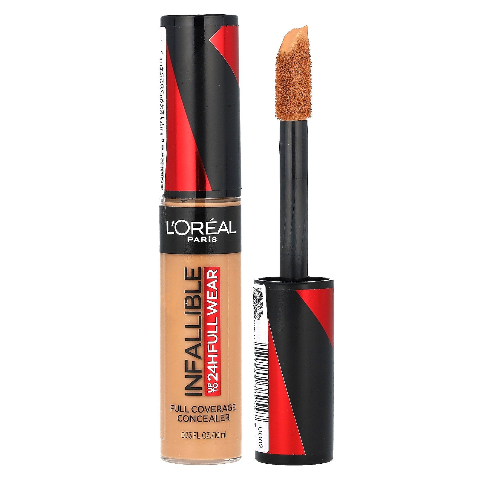 L'Oréal, Infallible, Full Coverage Concealer, 400 Caramel, 0.33 fl oz (10 ml)