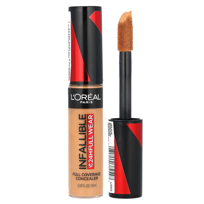 L'Oréal, Infallible, Full Coverage Concealer, 400 Caramel, 0.33 fl oz (10 ml)