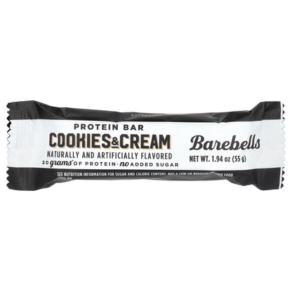 Barebells, Protein Bar, Cookies & Cream, 12 Bars, 1.94 oz (55 g) Each