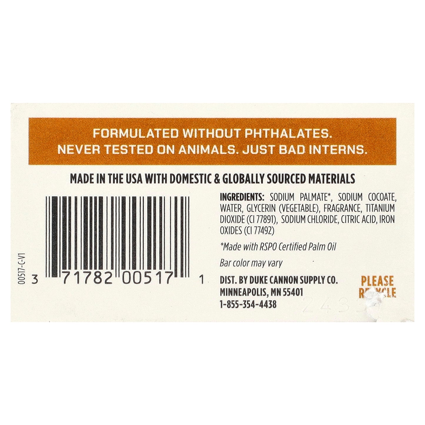 Duke Cannon Supply Co., Big Brick Of Bar Soap®, Sawtooth, 10 oz (283 g)