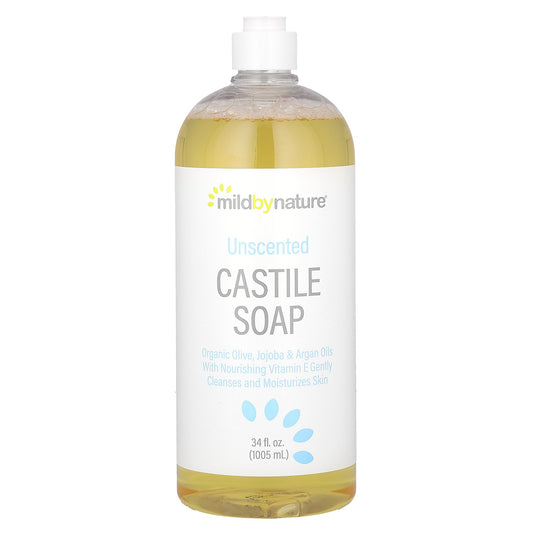 Mild By Nature, Unscented Castile Soap, 34 fl oz (1,005 ml)