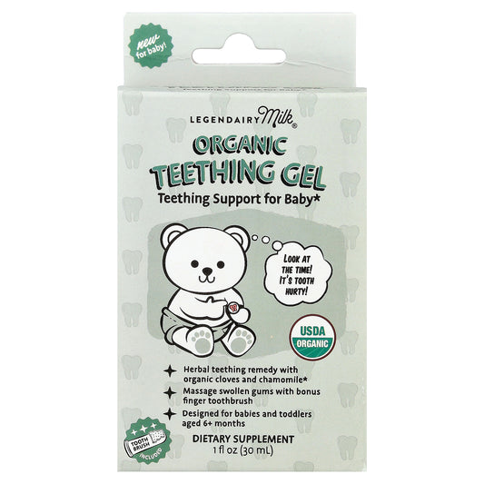 Legendairy Milk, Organic Teething Gel , 1 fl oz (30 ml)