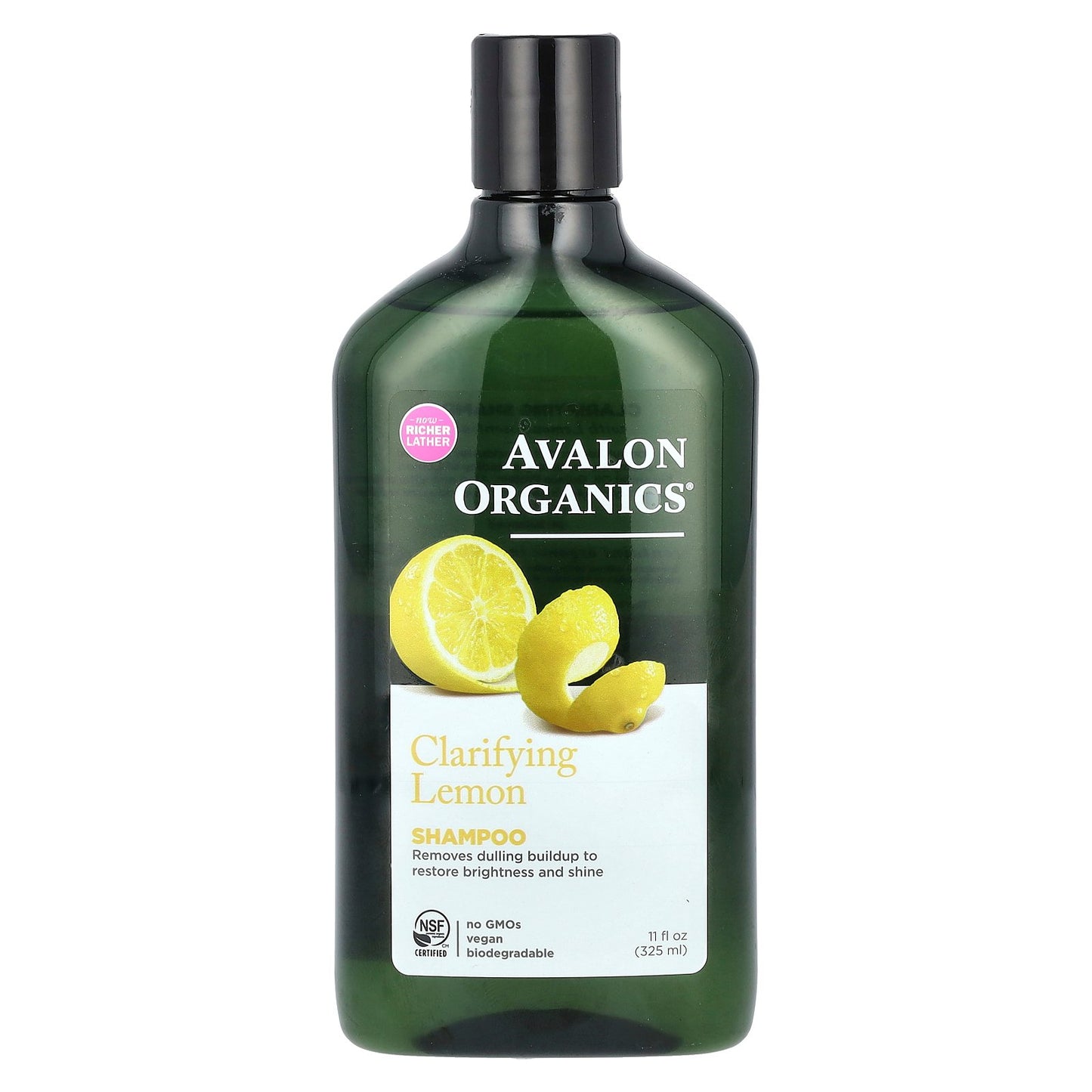 Avalon Organics, Shampoo, Clarifying Lemon, 11 fl oz (325 ml)