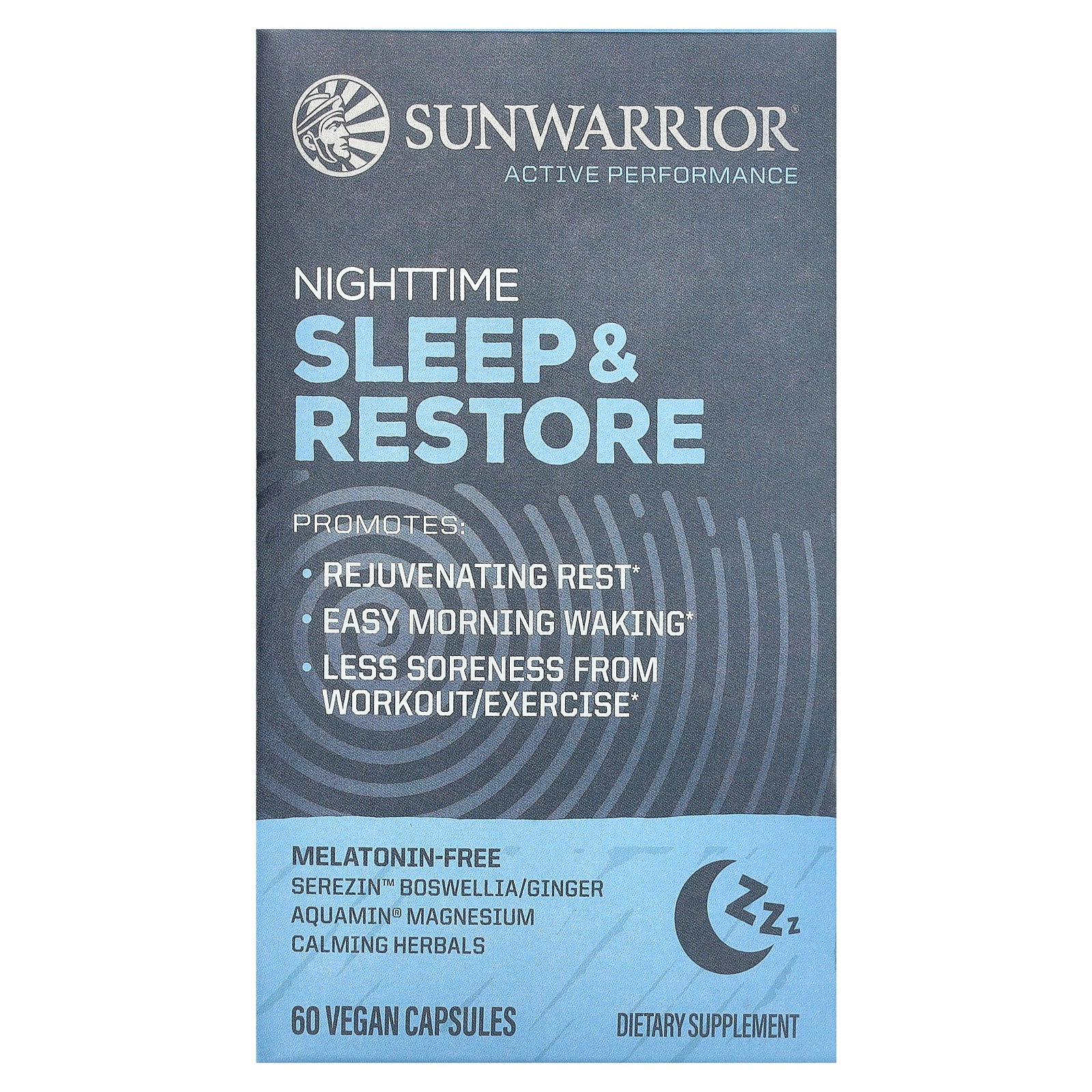 Sunwarrior, Nighttime Sleep & Restore, 60 Vegan Capsules