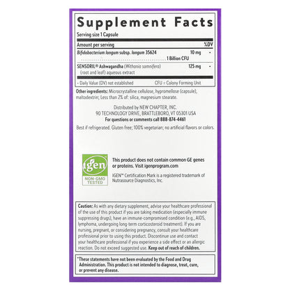 New Chapter, All-Flora™ Probiotic, De-Stress, 30 Vegetarian Capsules