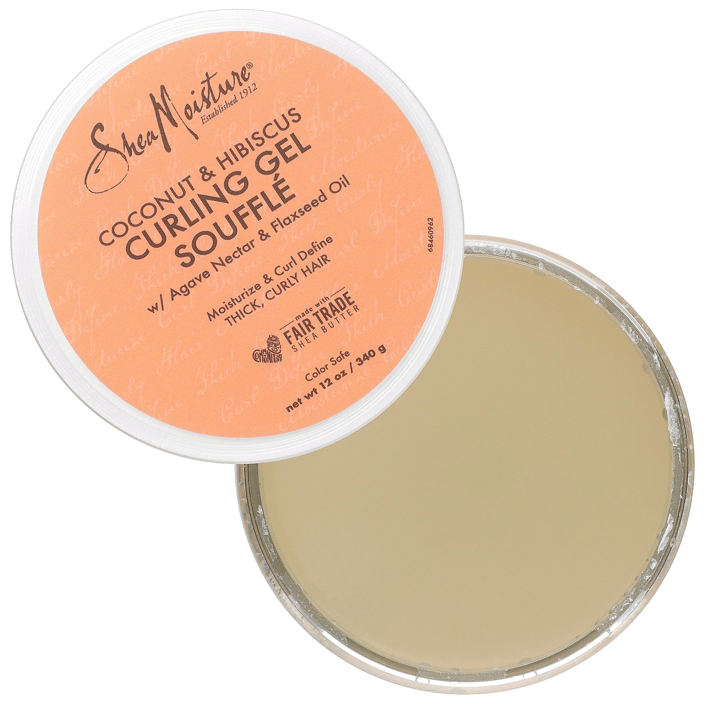 SheaMoisture, Curling Gel Souffle, Coconut & Hibiscus, 12 oz (340 g)