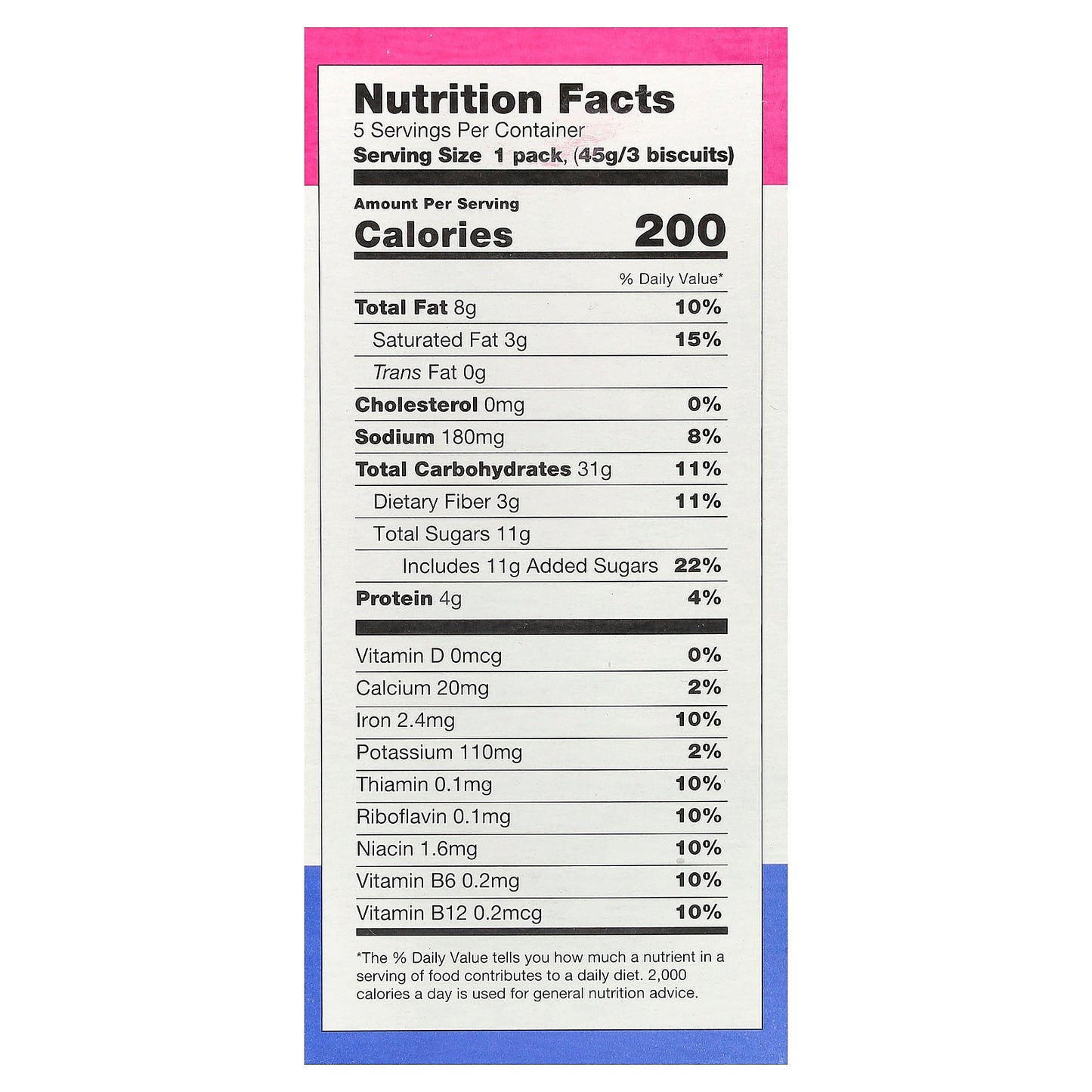 Sweet Loren's, Breakfast Biscuits, Blueberry, 5 Packs, 1.6 oz (45 g) Each