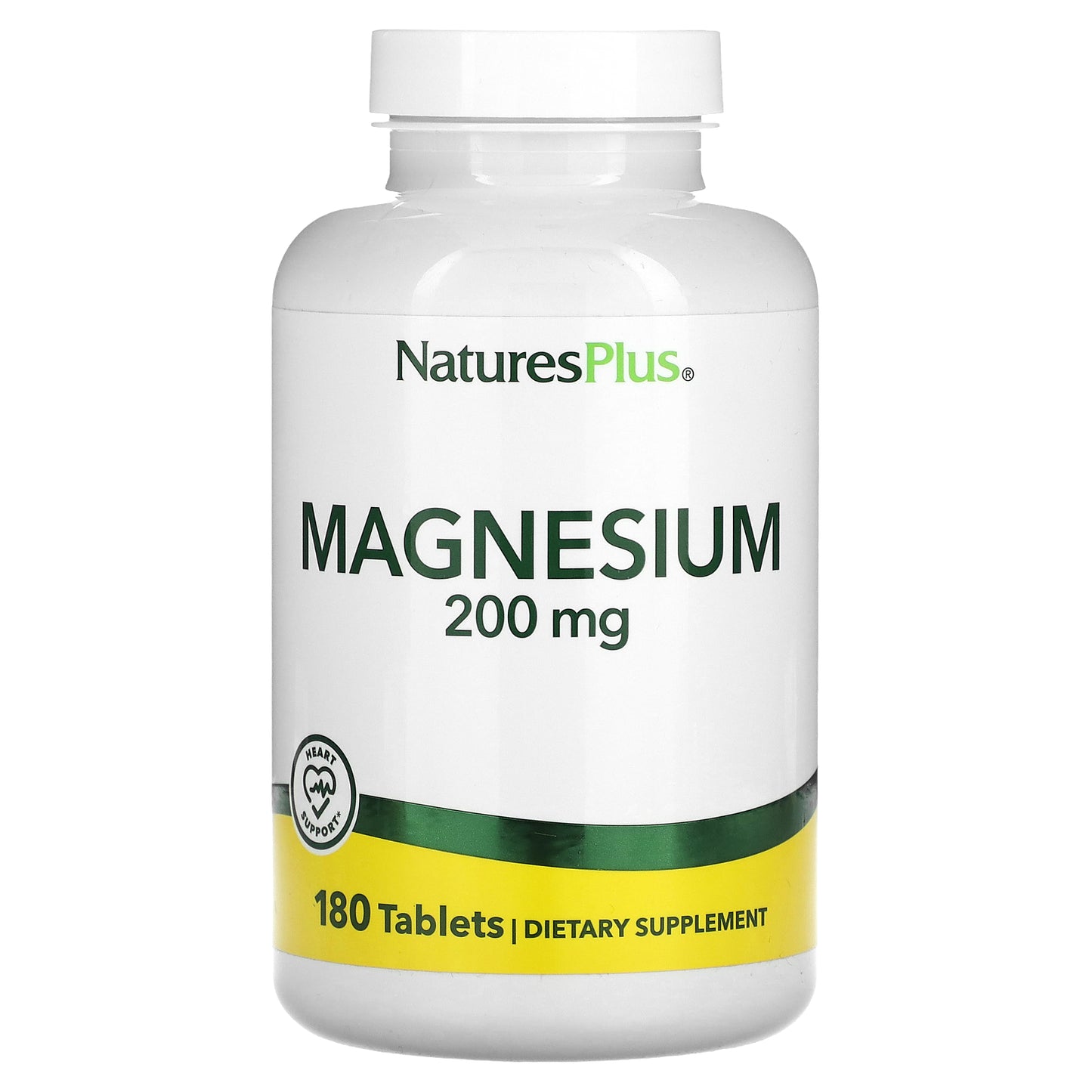 NaturesPlus, Magnesium, 200 mg, 180 Tablets