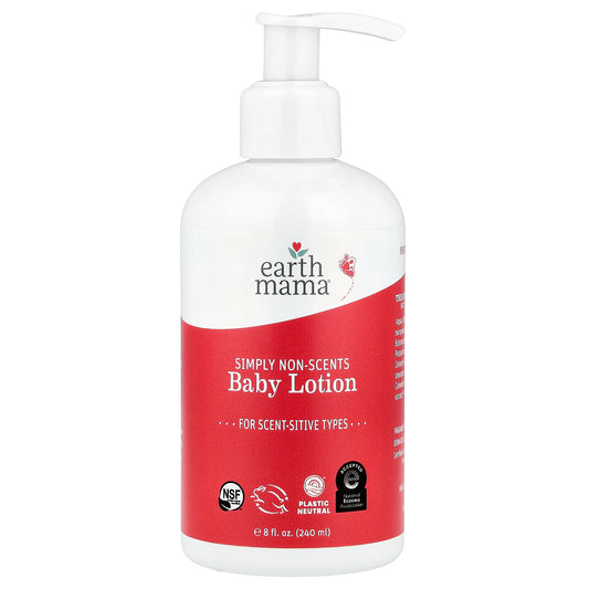 Earth Mama, Baby Lotion, Simply Non-Scents, 8 fl oz (240 ml)