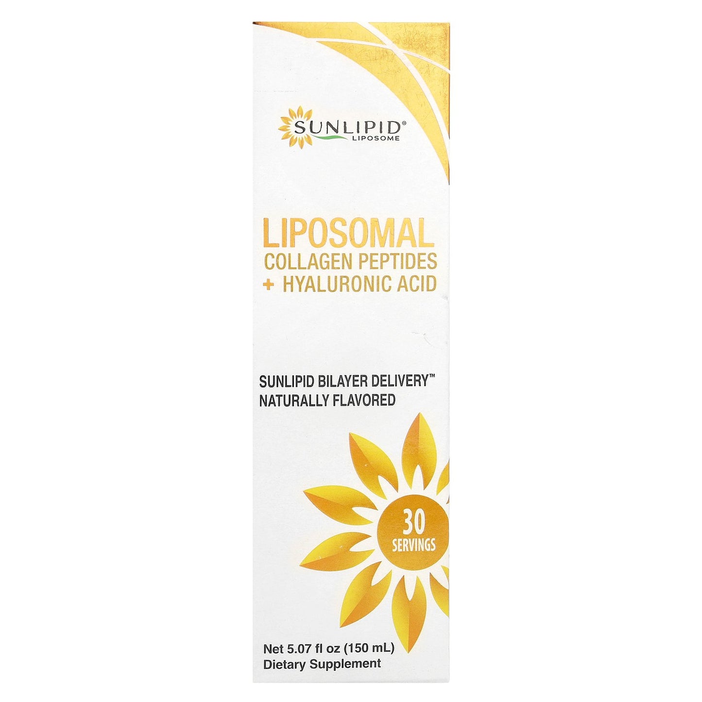 SunLipid, Liposomal Collagen Peptides + Hyaluronic Acid, 5.07 fl oz (150 ml)