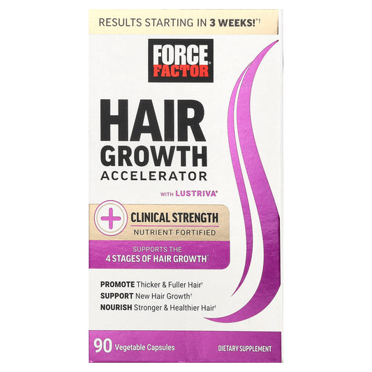 Force Factor, Hair Growth Accelerator, 90 Vegetable Capsules